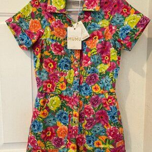 NWT Cannon Romper Show Me Your Mumu Bright Floral Print Size S